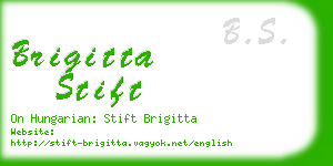 brigitta stift business card